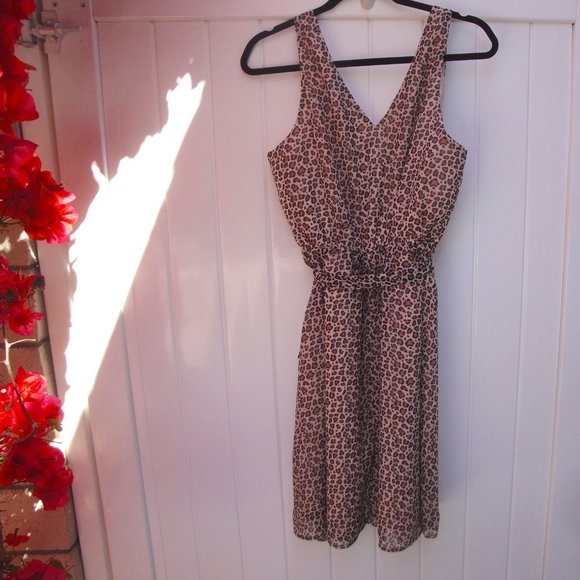 A New Day Animal Print Sleeveless Shift Dress M - Picture 5 of 8